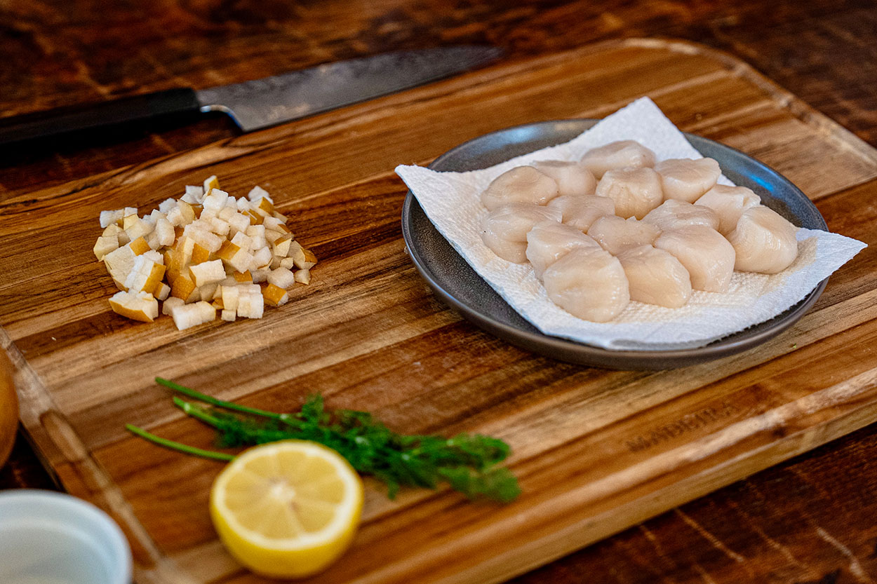 WildSeafood Recipe Brown Butter Scallops Peeler's Wild Alaska Seafood