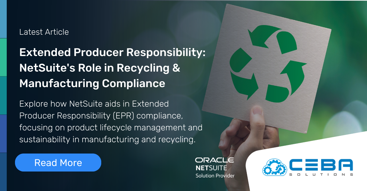 Extended Producer Responsibility NetSuite's Role in Recycling
