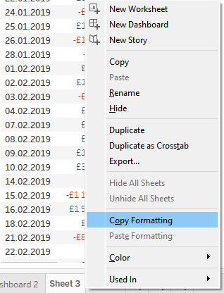 copy formatting