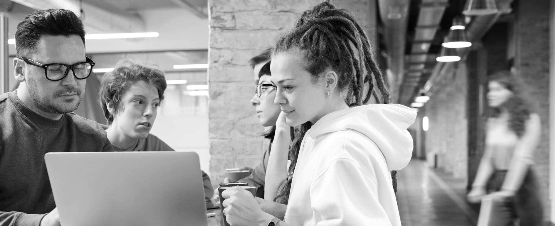 Banner photo: people in an office