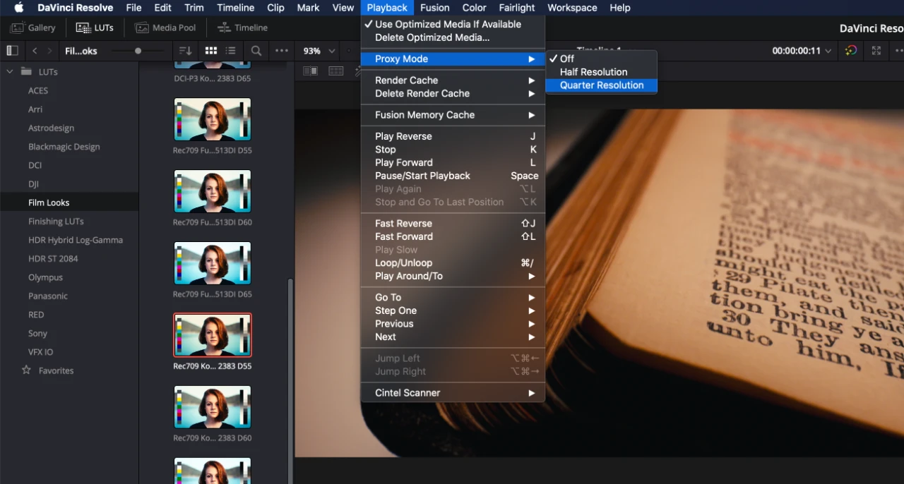 Improving Resolve's performance.