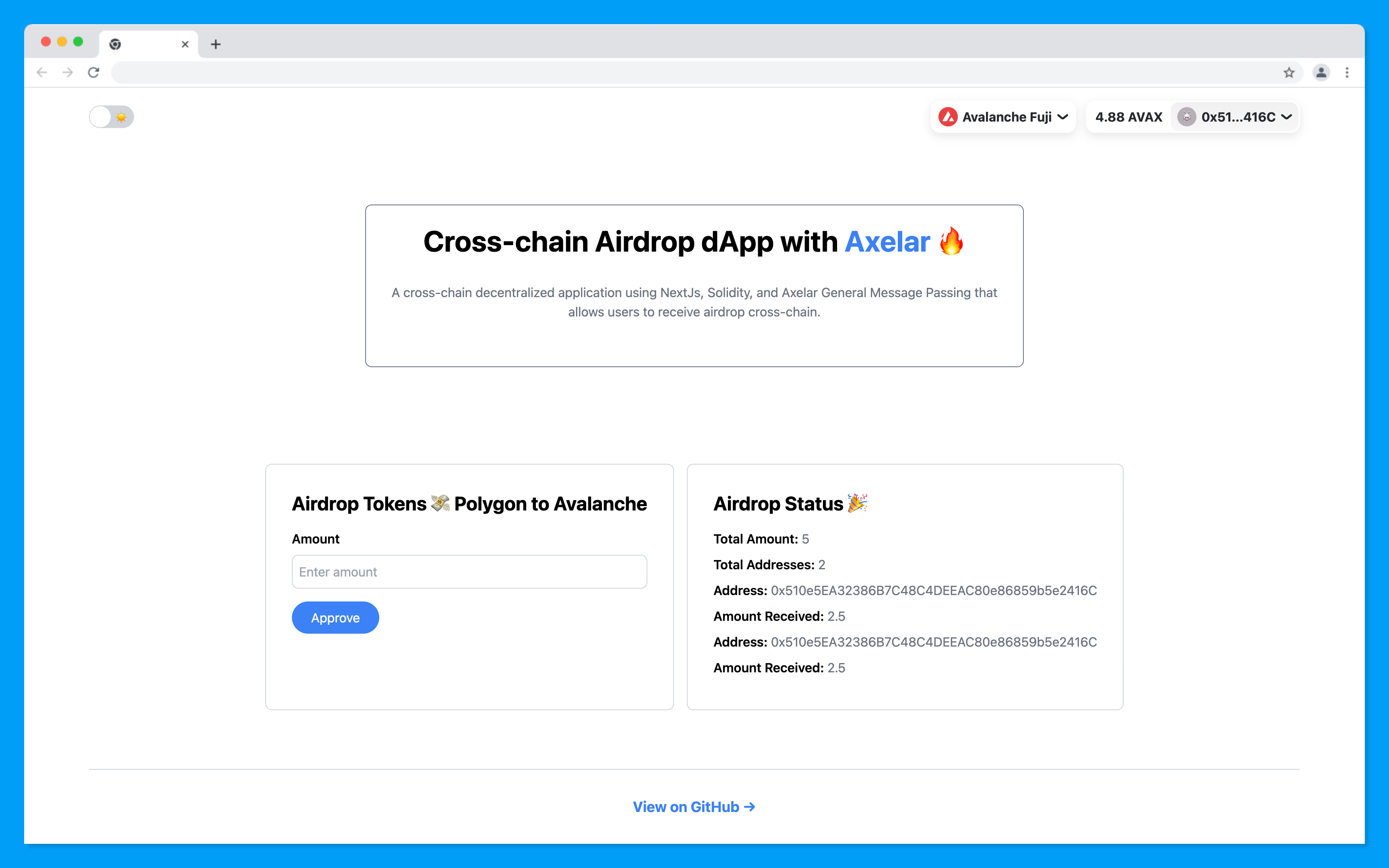 How to Build a Cross-Chain Airdrop DApp With Solidity, Next.js and Axelar
