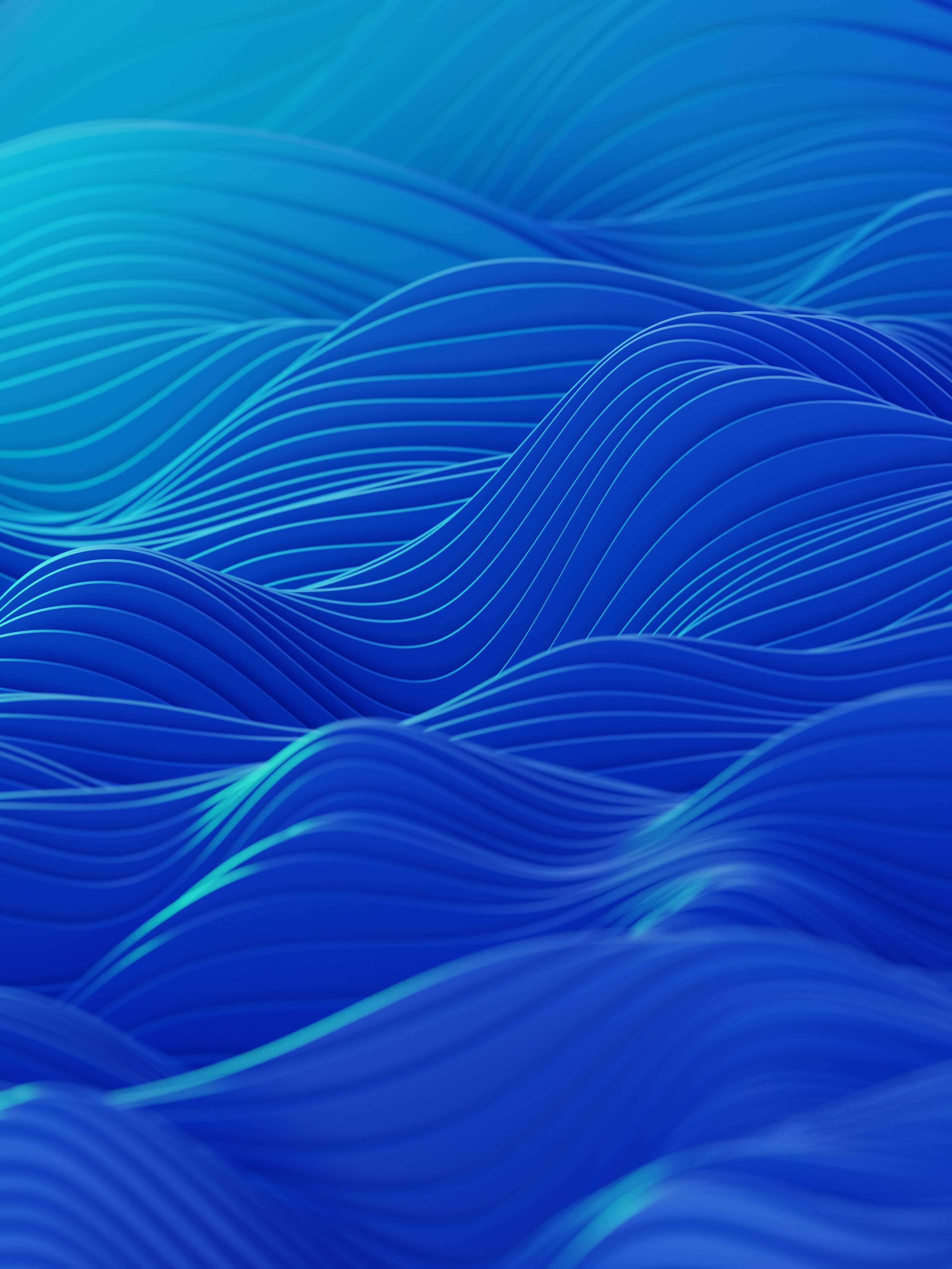 An abstract blue background with wavy lines.