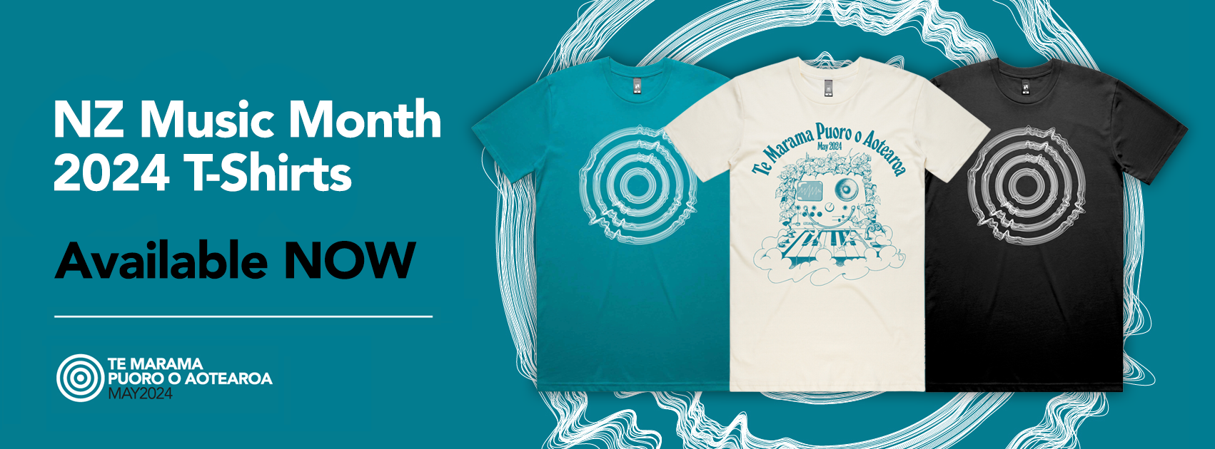 Official 2024 New Zealand Music Month TShirts Available NOW! Blog
