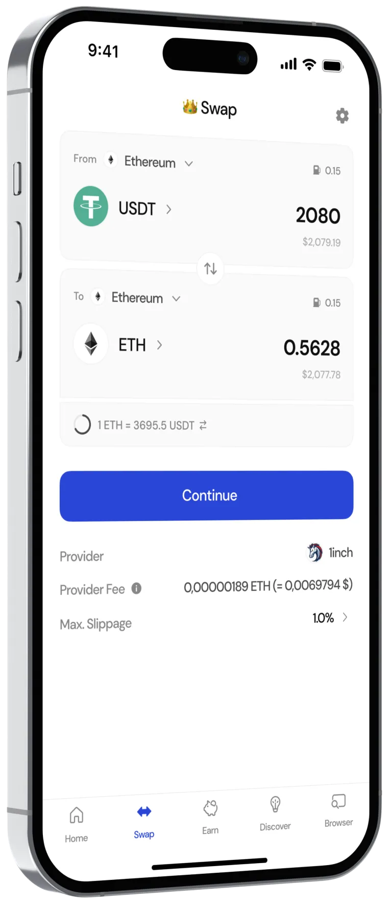 Metravax App - Swap Screen