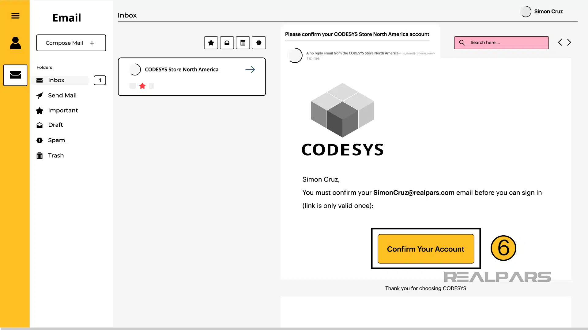 Activate your CODESYS account