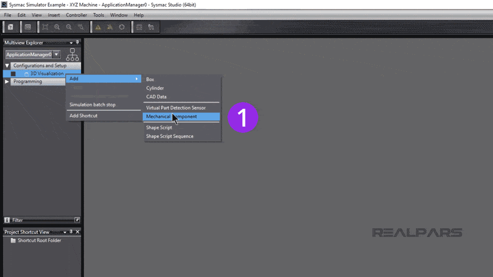 3D visualization - Adding Mechanical Components