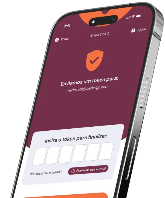 Tela do App Clicksign