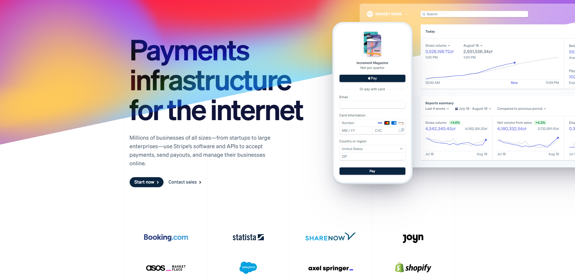 stripe fintech website