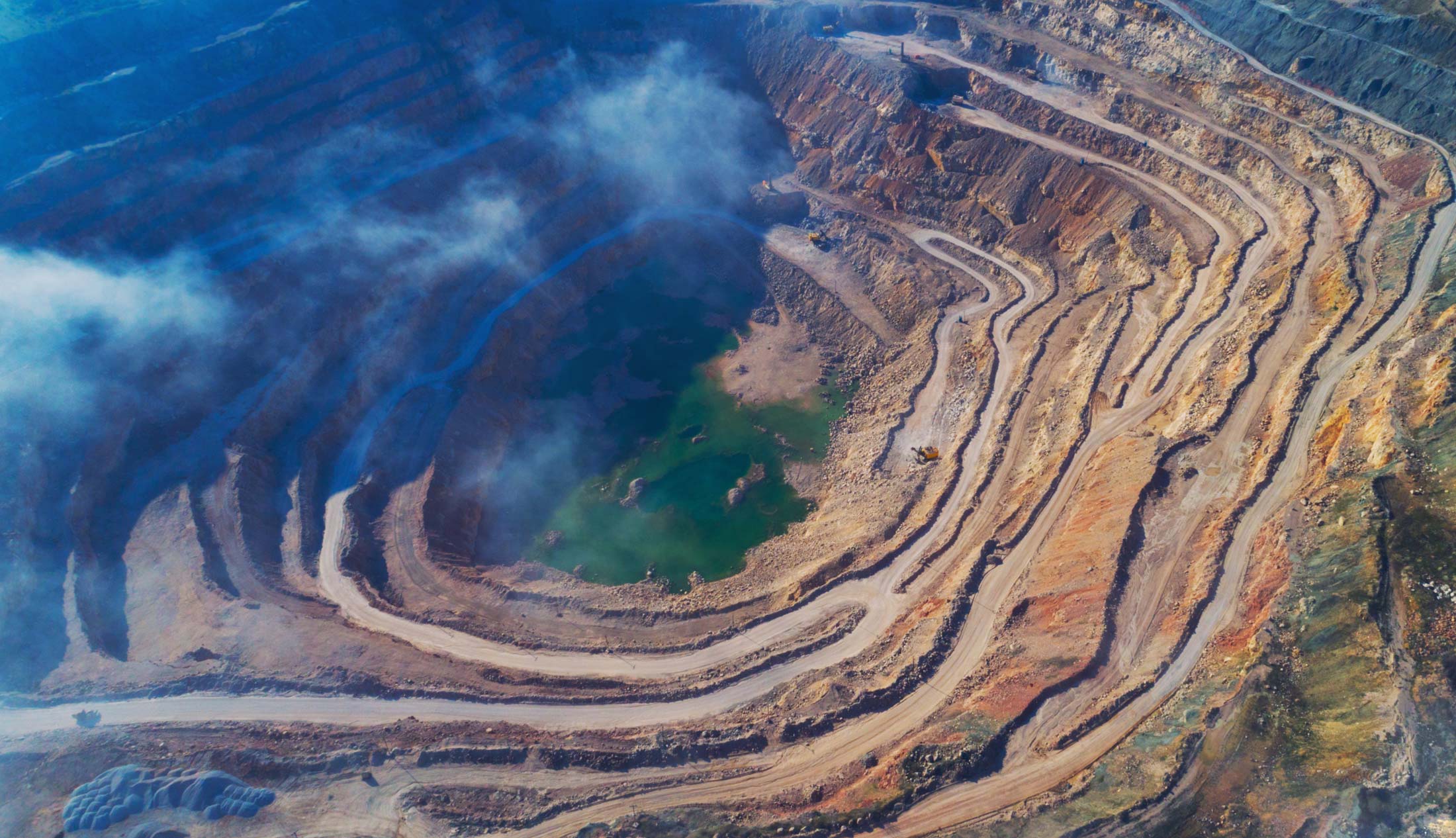 Site minier extérieur.