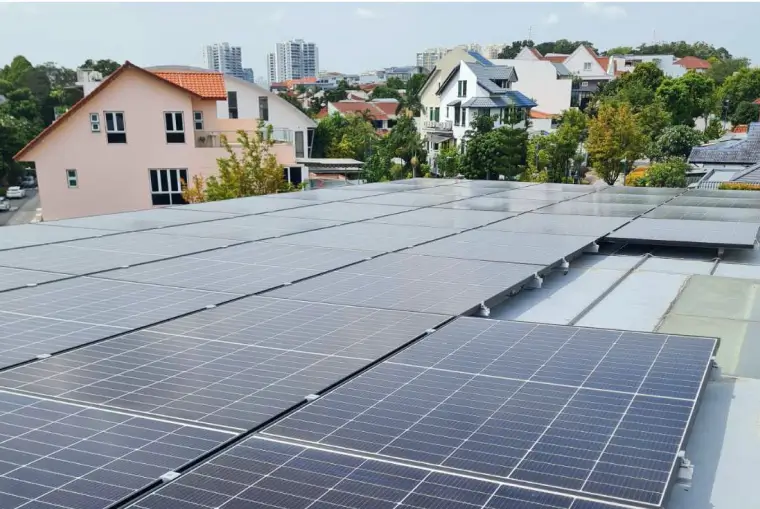 Farleigh Ave roof after Sunollo solar install (representative image)