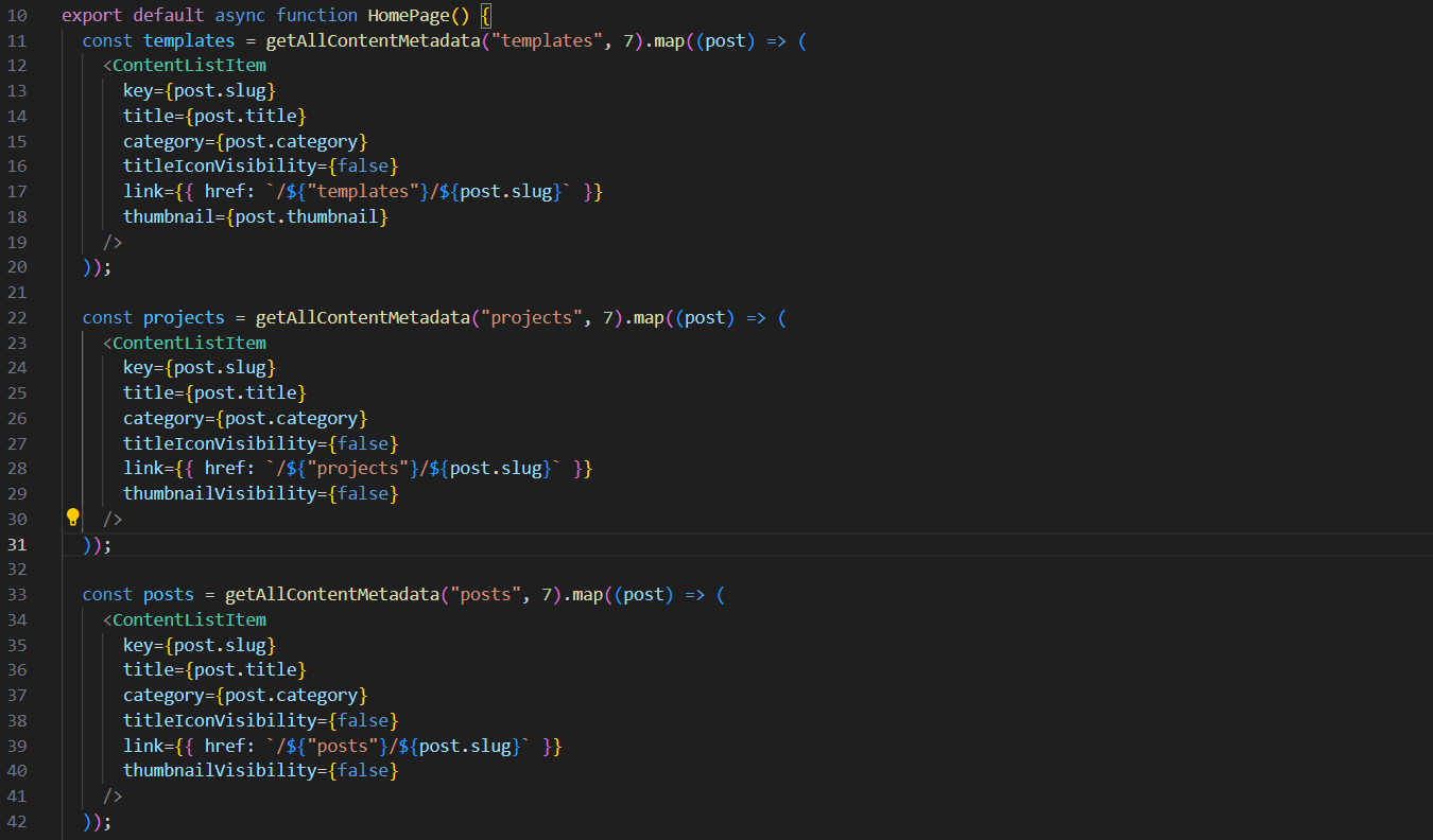 Next.js component example