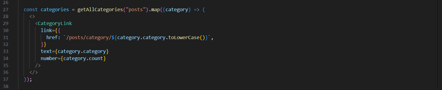 Category link component