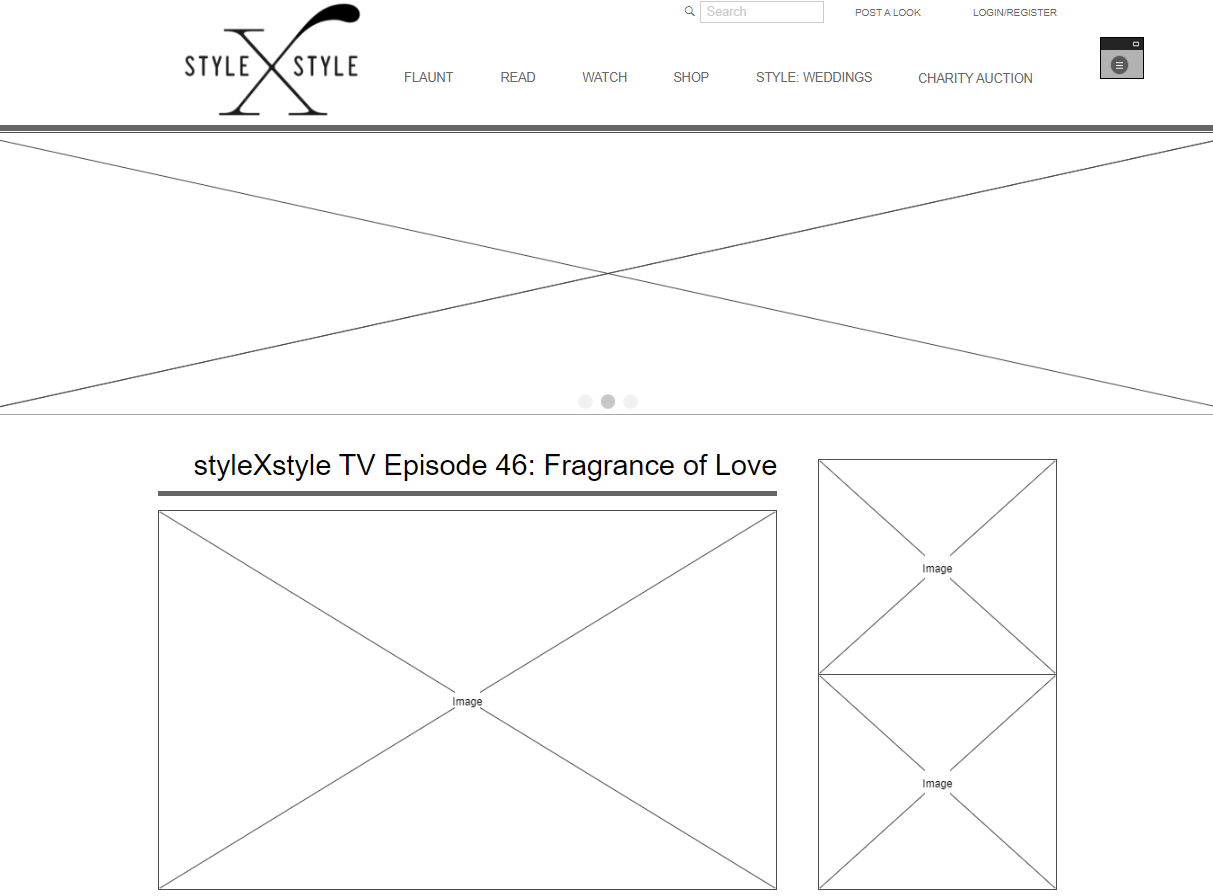 StyleXstyle wireframe