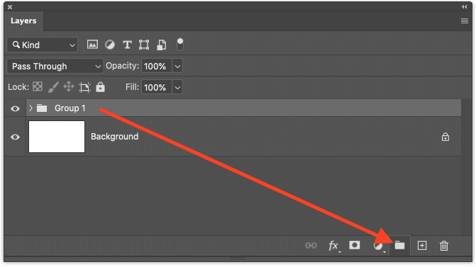 Photoshop's layers menu