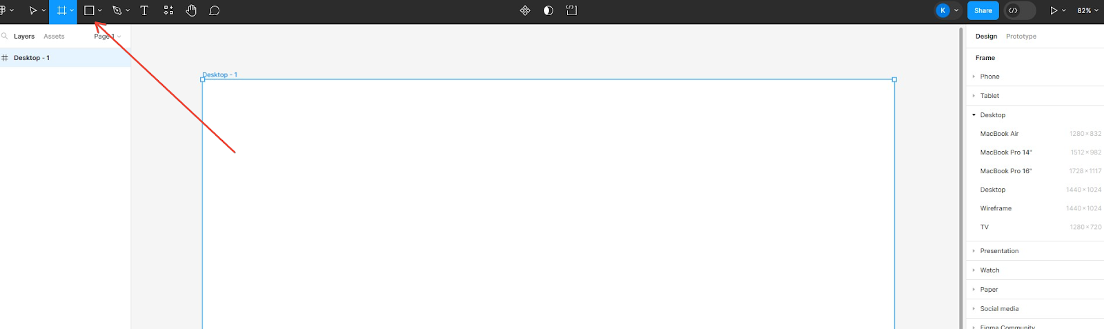 Adding shapes on Figma