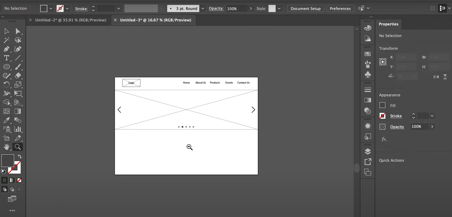 Mapping element placement on Adobe Illustrator