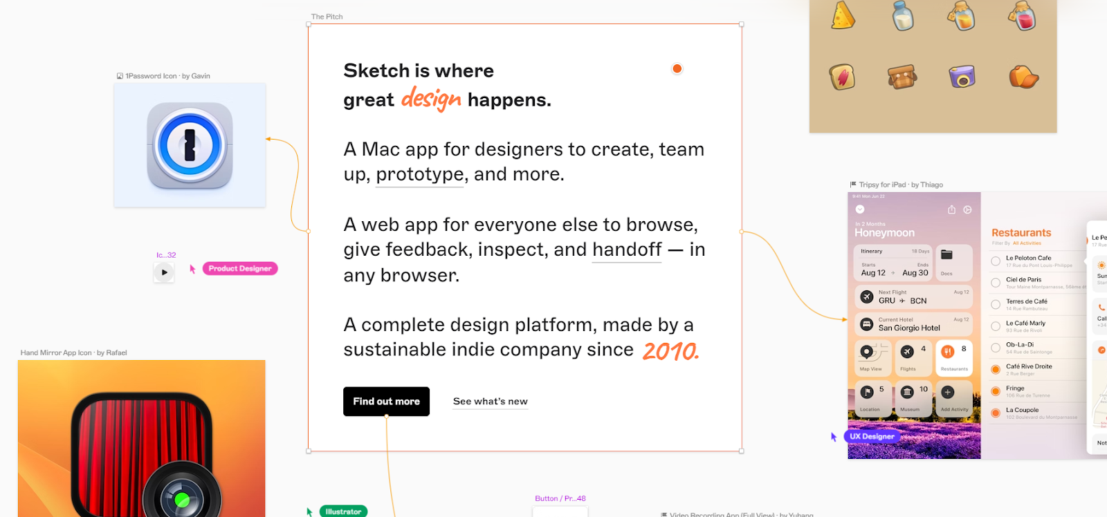 Sketch.com's homepage