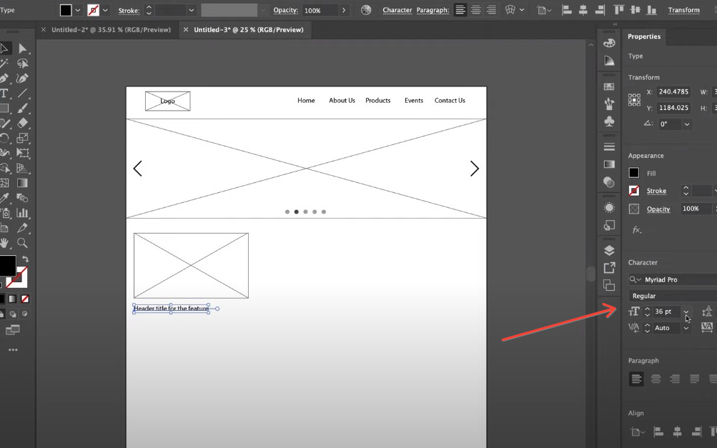 Adding more blocks on Adobe Illustrator