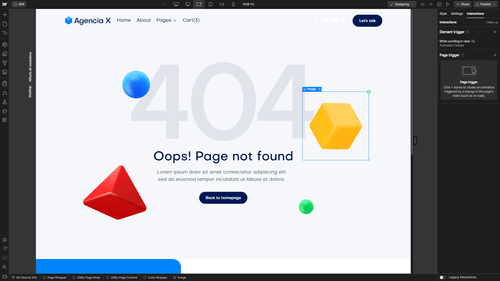 Agencia X - Webflow Template And UI Kit Animations