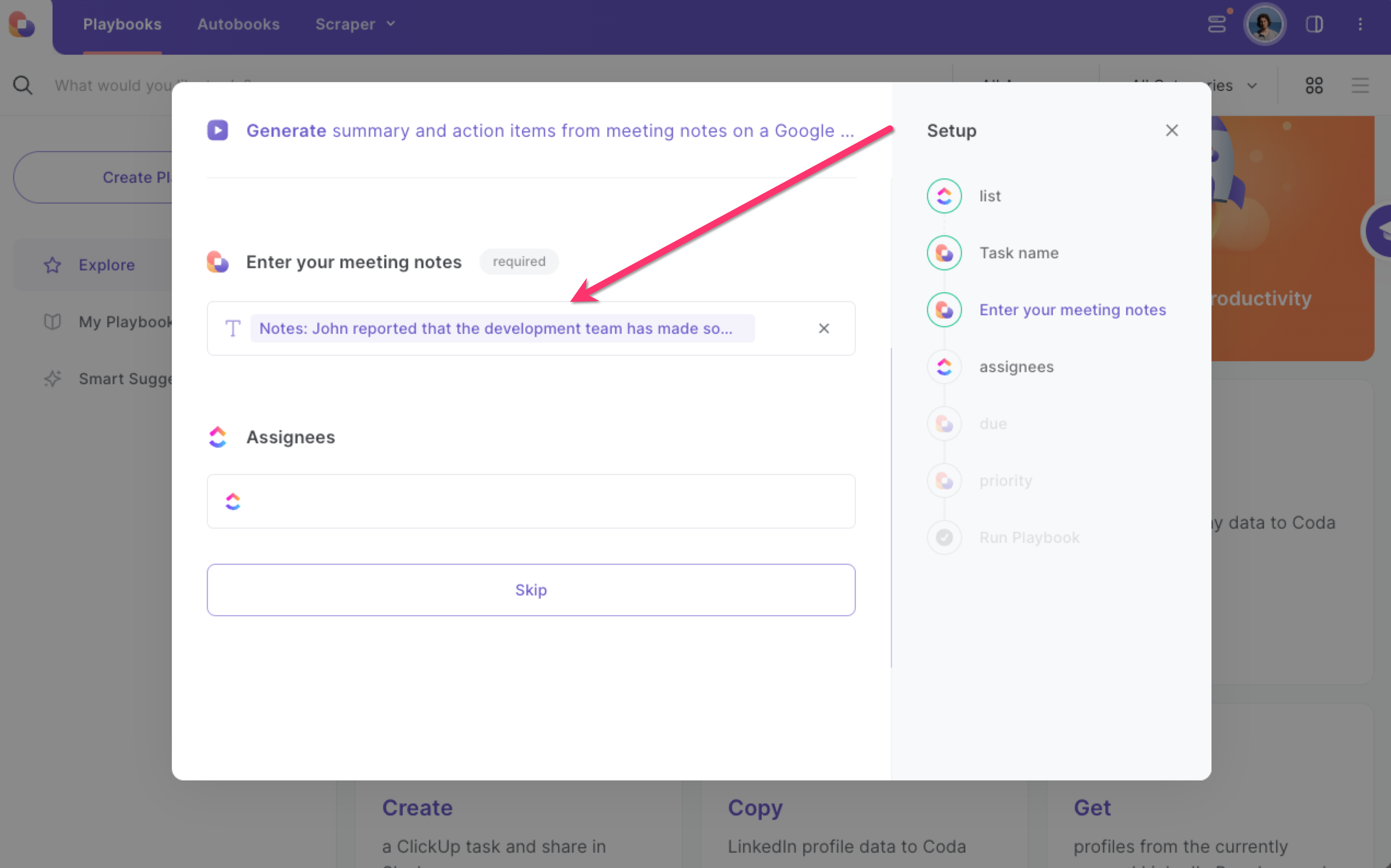 Generate summary and action items from meeting notes using OpenAI and ...