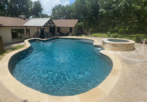 A photo of a pool cleaned by Baird Pools