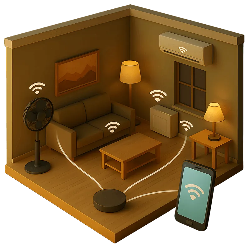 Smart home automation living room